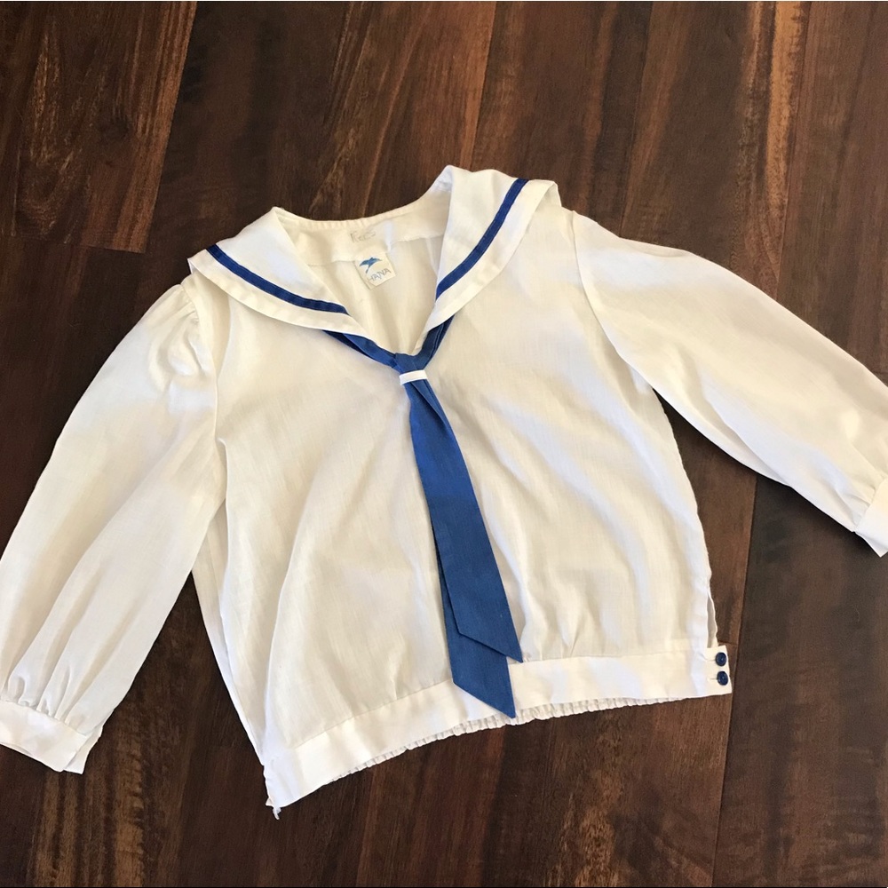Vintage Navy Sailor Top